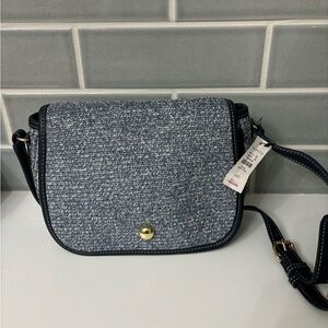 Talbots Packable paper-straw Crossbody Bag -new
